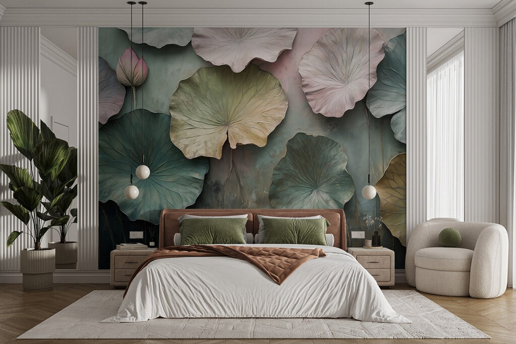 Lotus Leaf Layers in an interior