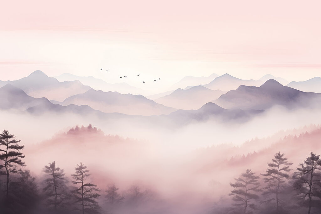Peaks at Dusk — full design