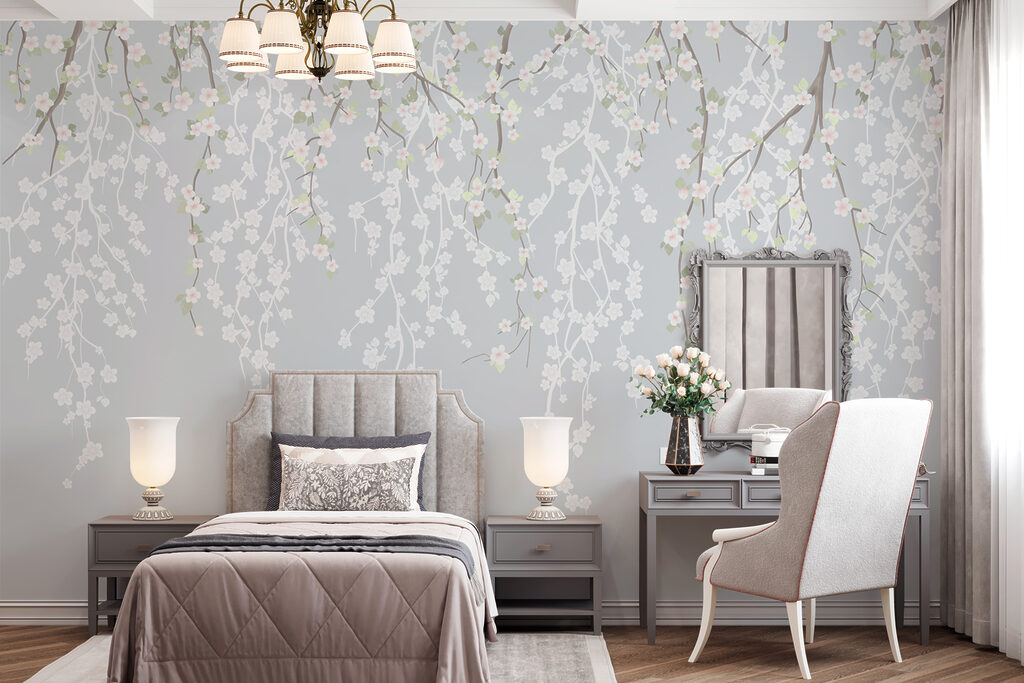 Hanging leaf garlands — interior 1