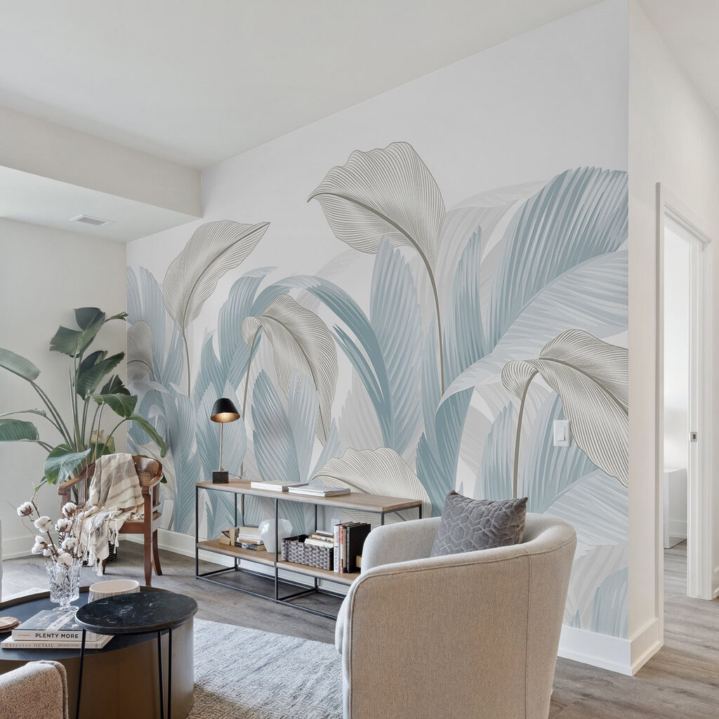 Pale layered leaves — interior 3