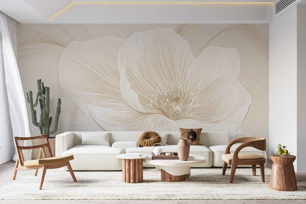 Flower with fine lines — interior 2