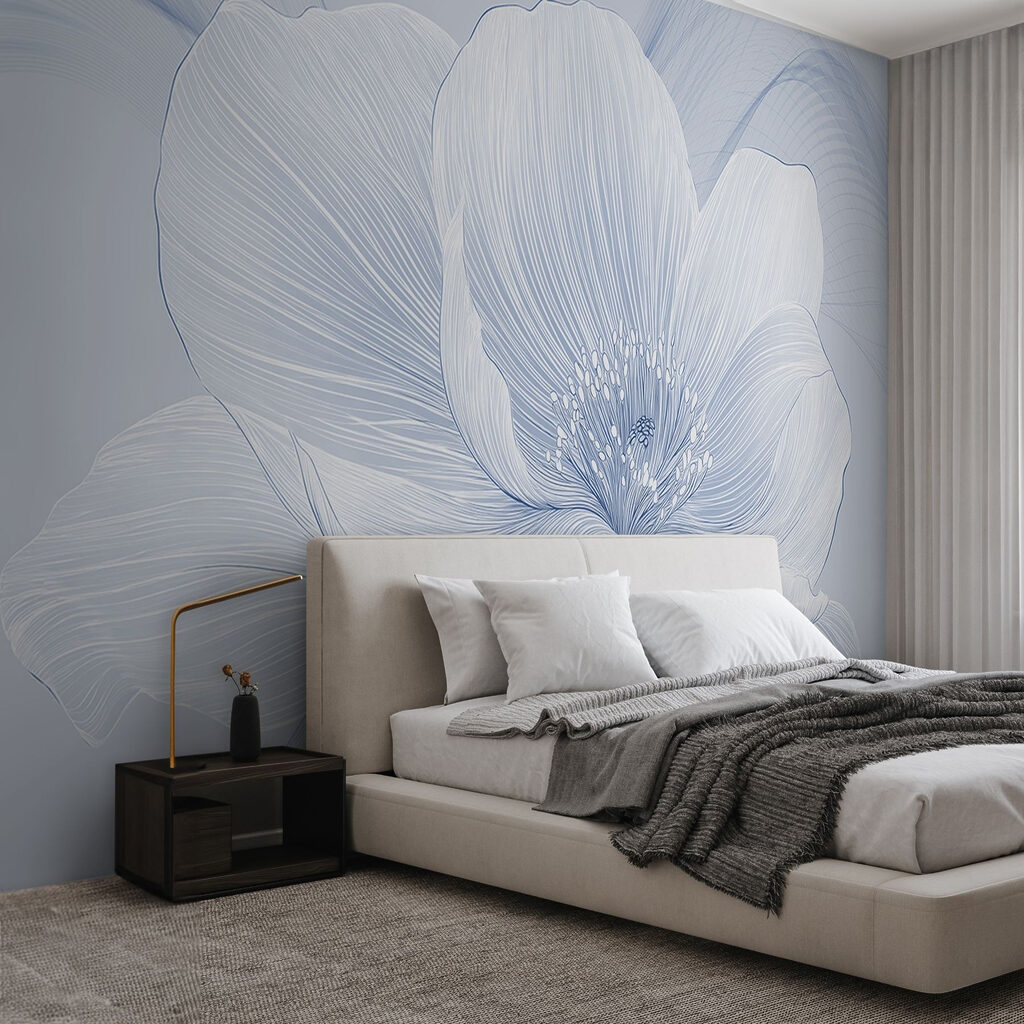 Flower in Linework in an interior