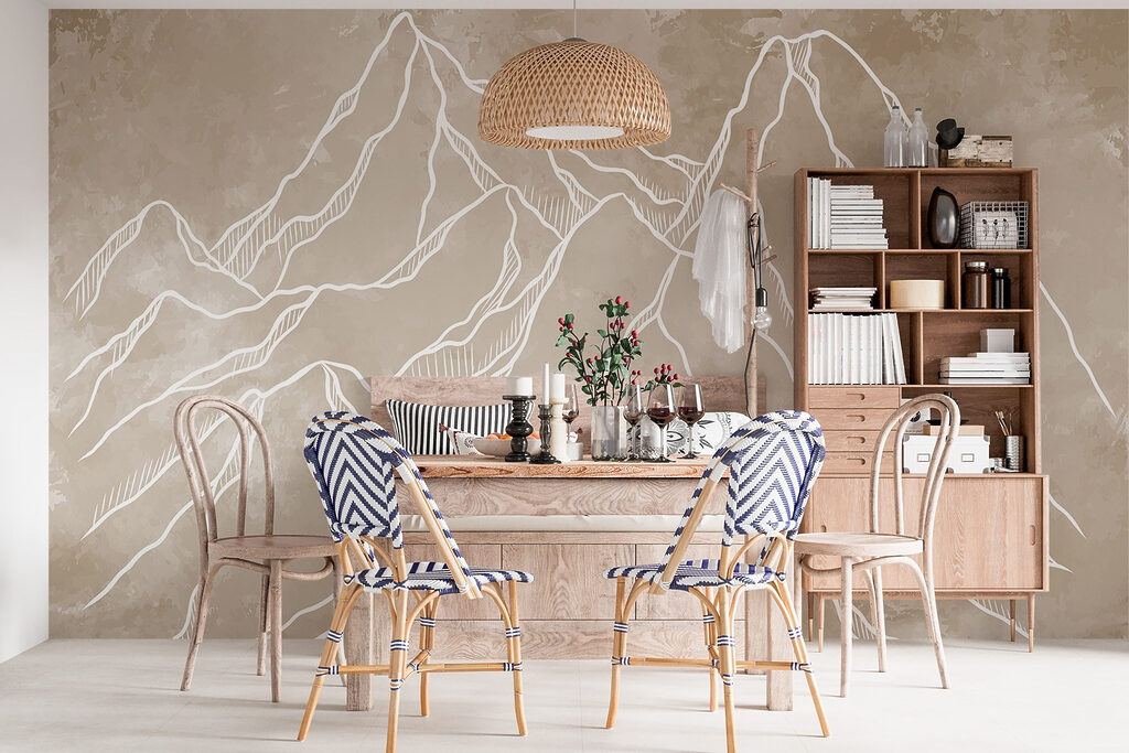 Mountain Outlines on Stone — interior 2
