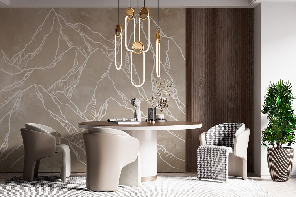 Mountain Outlines on Stone — interior 3