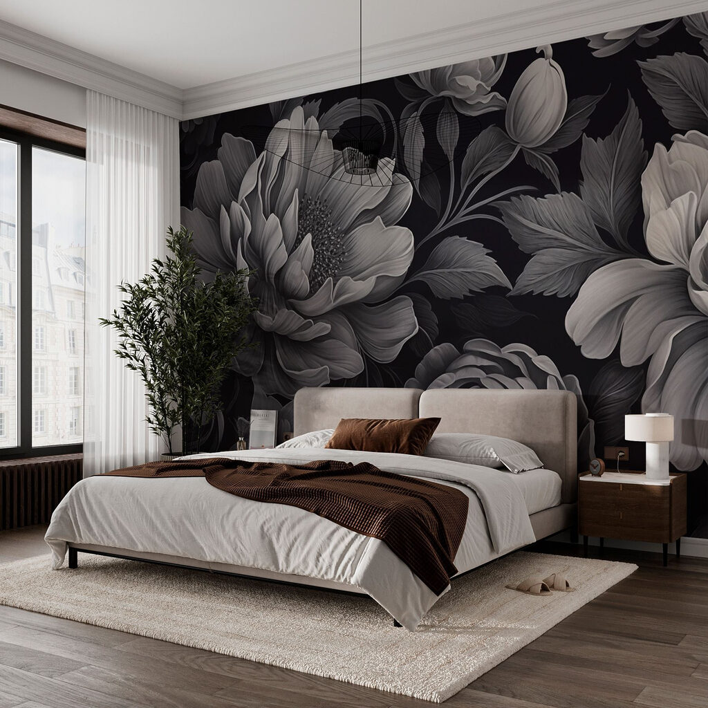 Peonies in Monochrome — interior 1