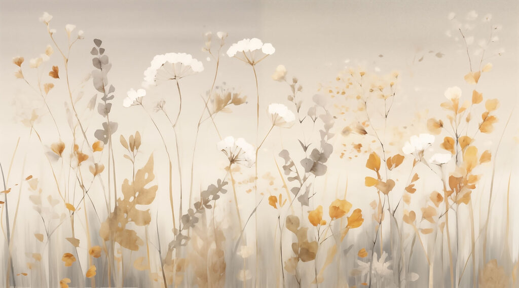 Golden wildflower meadow — full design