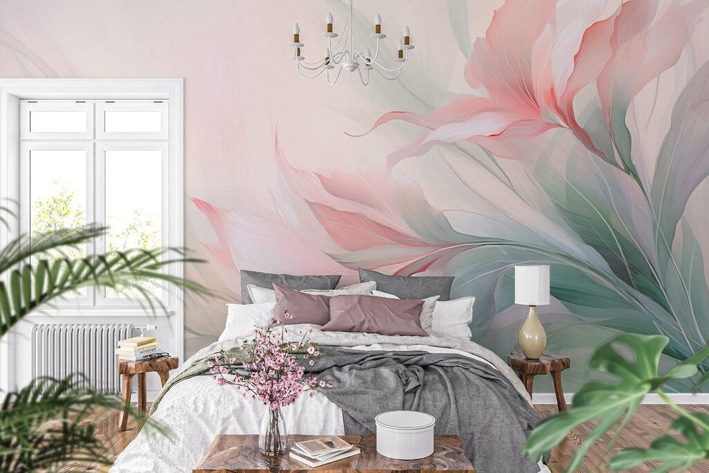 Leaves flowing through pastel — interior 2