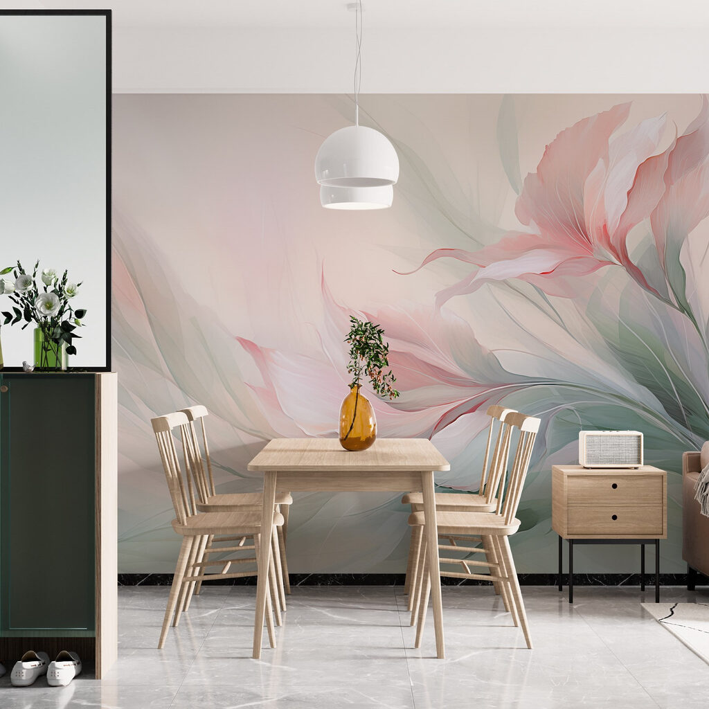 Leaves flowing through pastel — interior 1