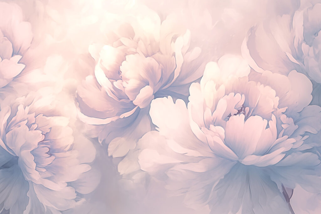 Peonies in Soft Light — full design