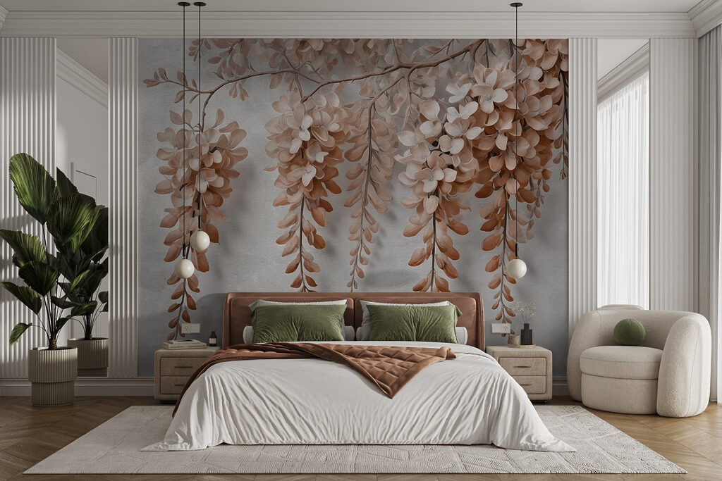 Trailing Wisteria Bough in an interior