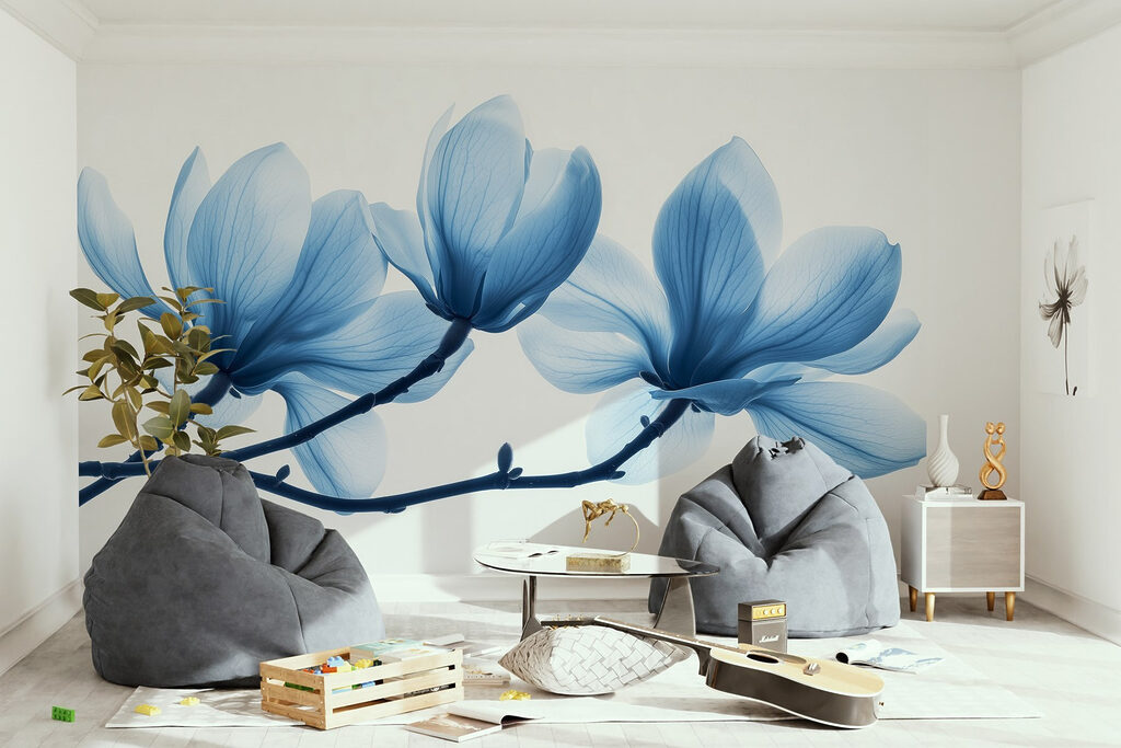 Blue magnolia branches — interior 3