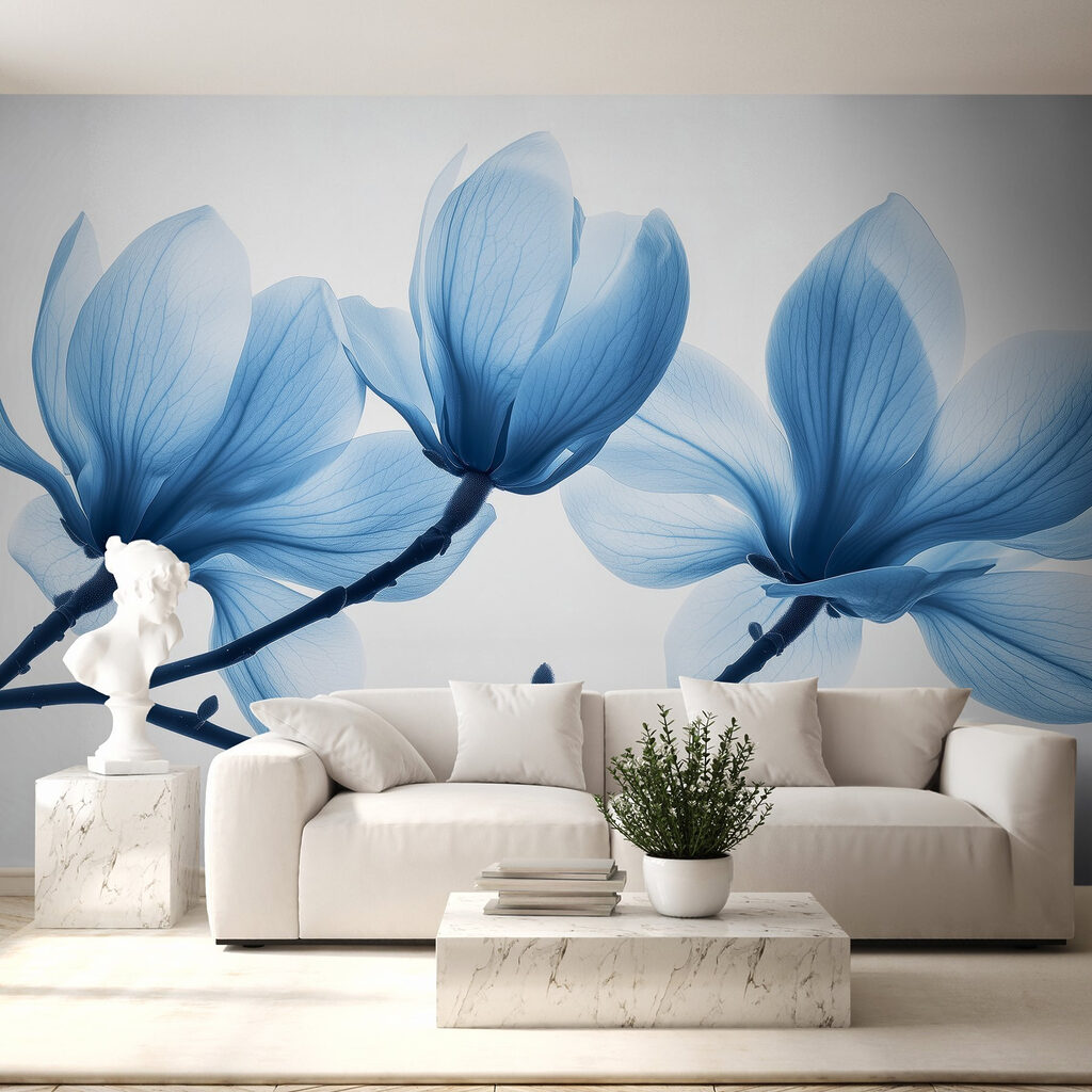 Blue magnolia branches — interior 4