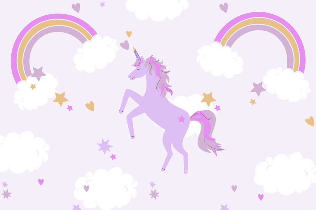 Unicorn Rainbow Party — full design