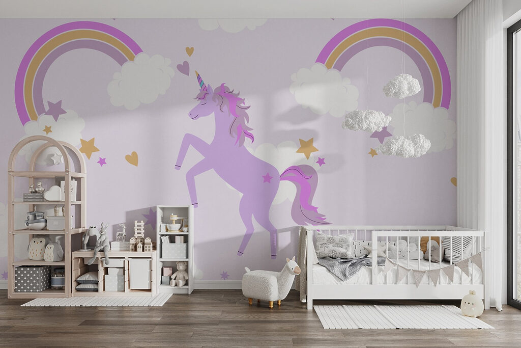Unicorn Rainbow Party in an interior