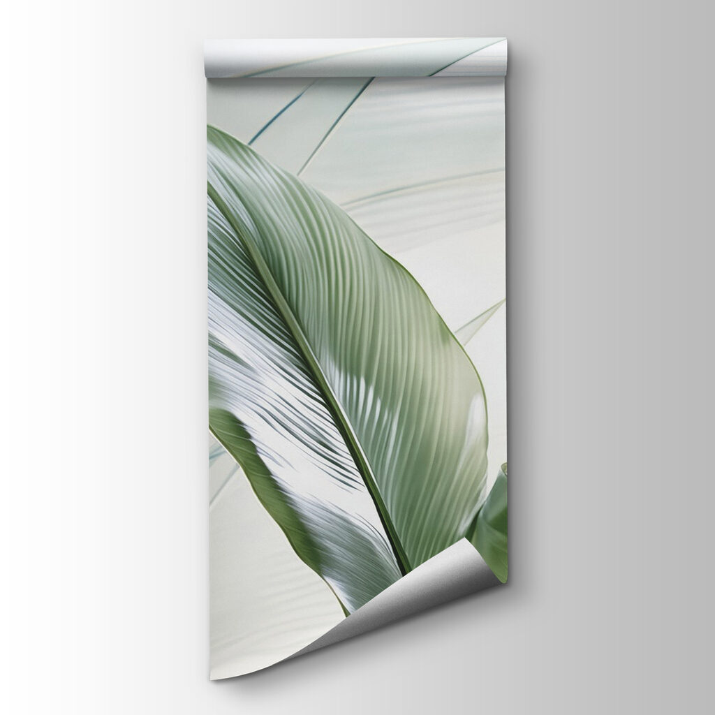Green leaves against light — product view