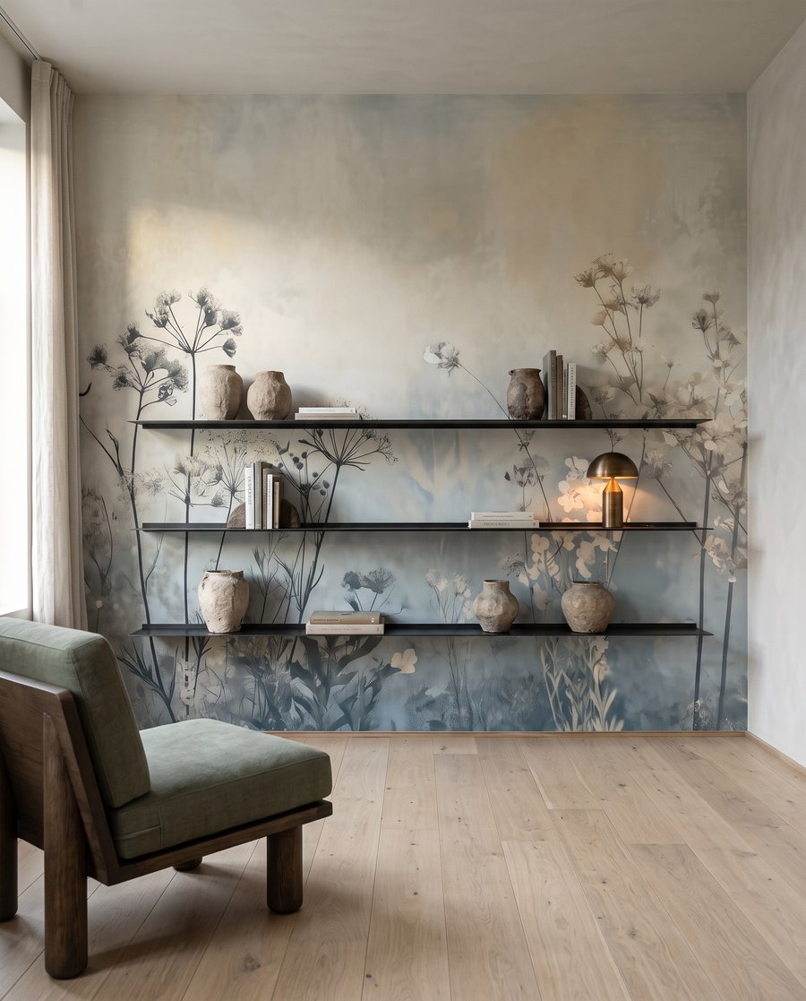 Evening Meadow in an interior