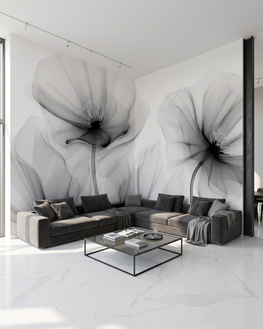 Petal Shadows in an interior