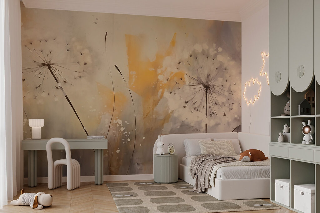 Seed heads in yellow — interior 3