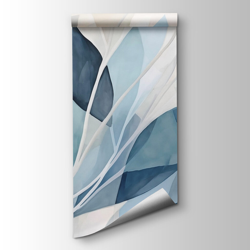 Blue leaves in facets — product view