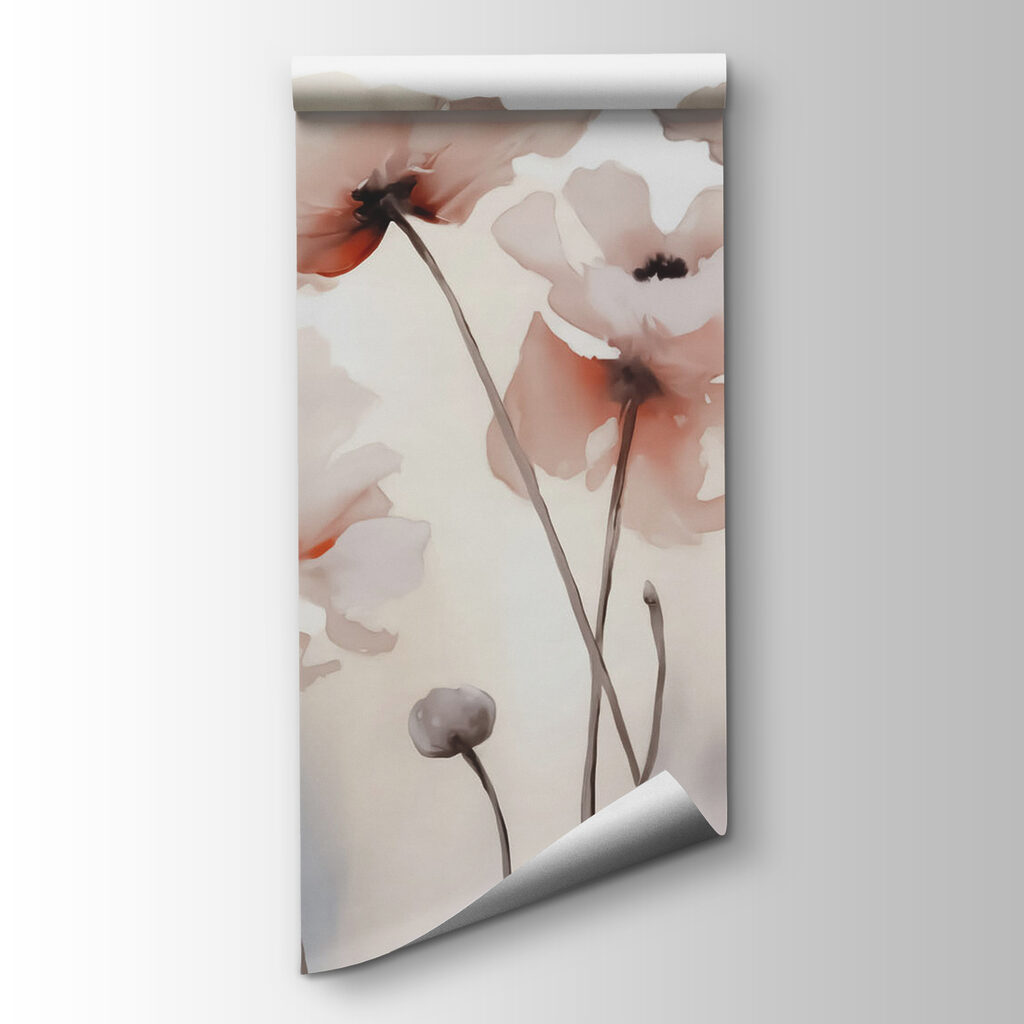 Soft flowers on cream — product view