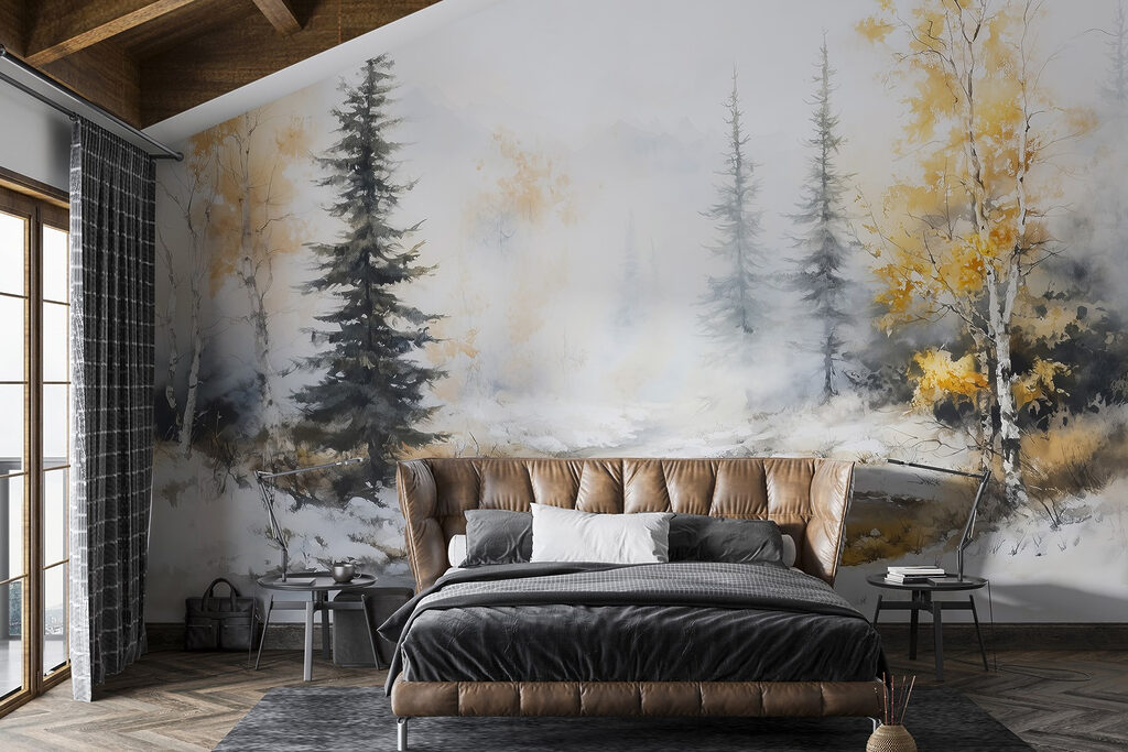 Winter stream between trees — interior 2