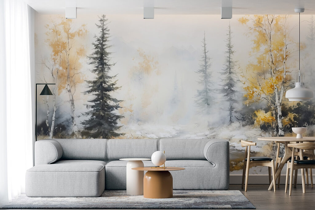 Winter stream between trees — interior 4