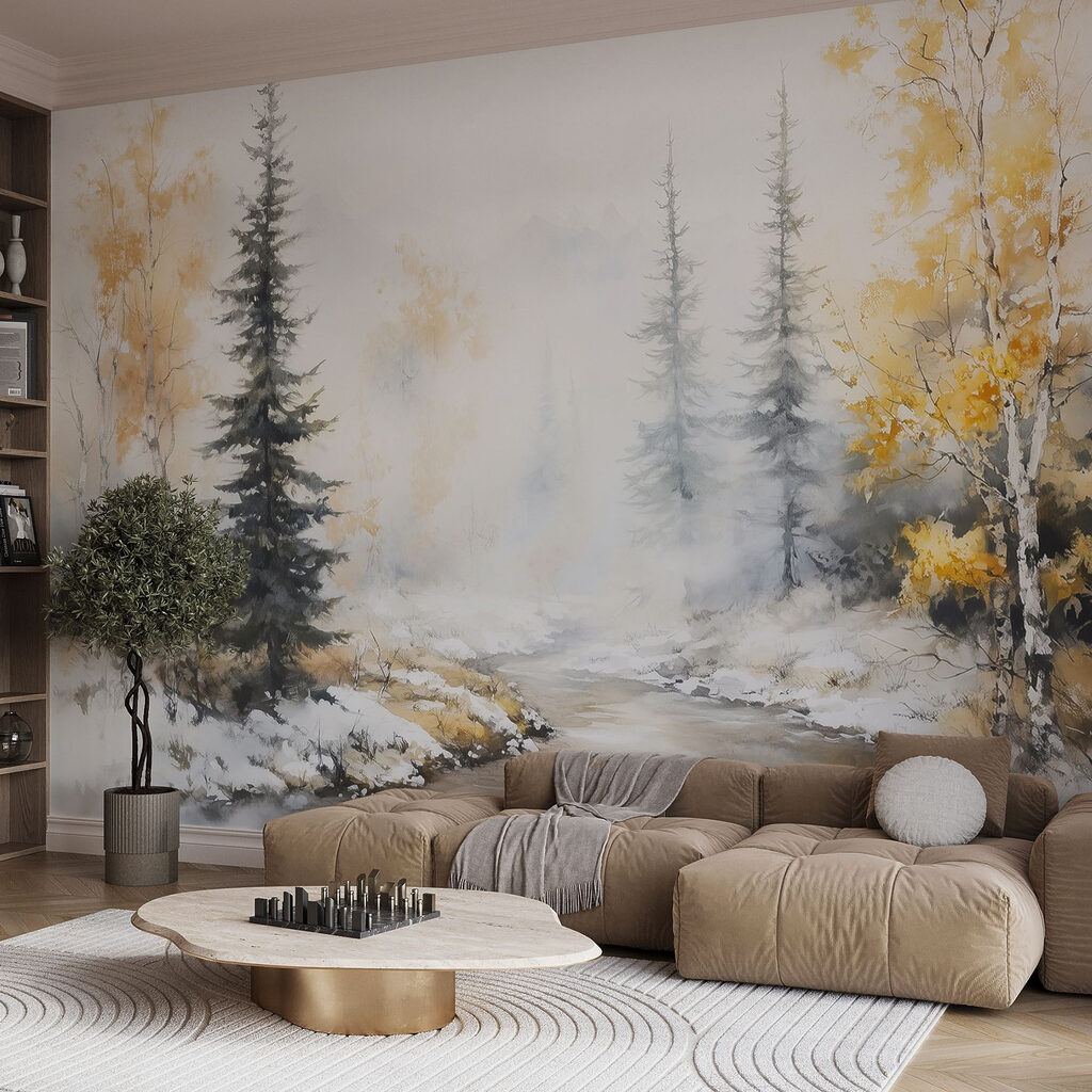 Winter stream between trees — interior 5