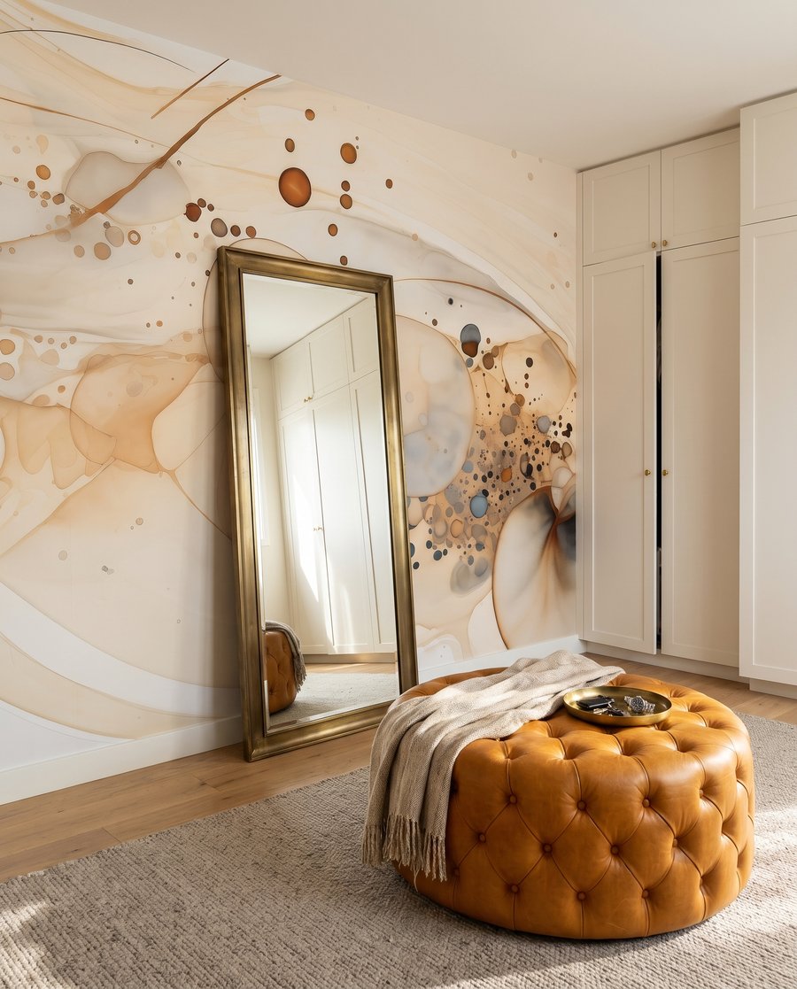 Colour circles and splashes — interior 3