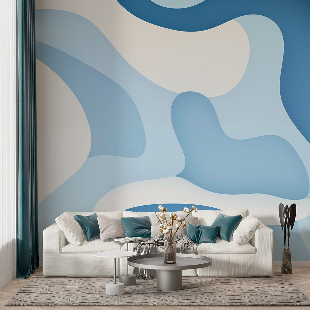Flowing curved shapes — interior 2