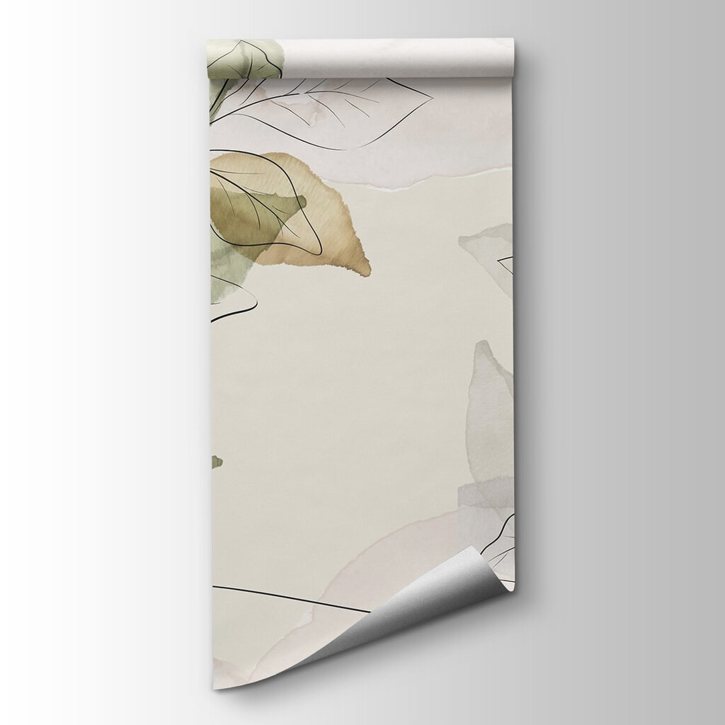 Leaves in pencil lines — product view