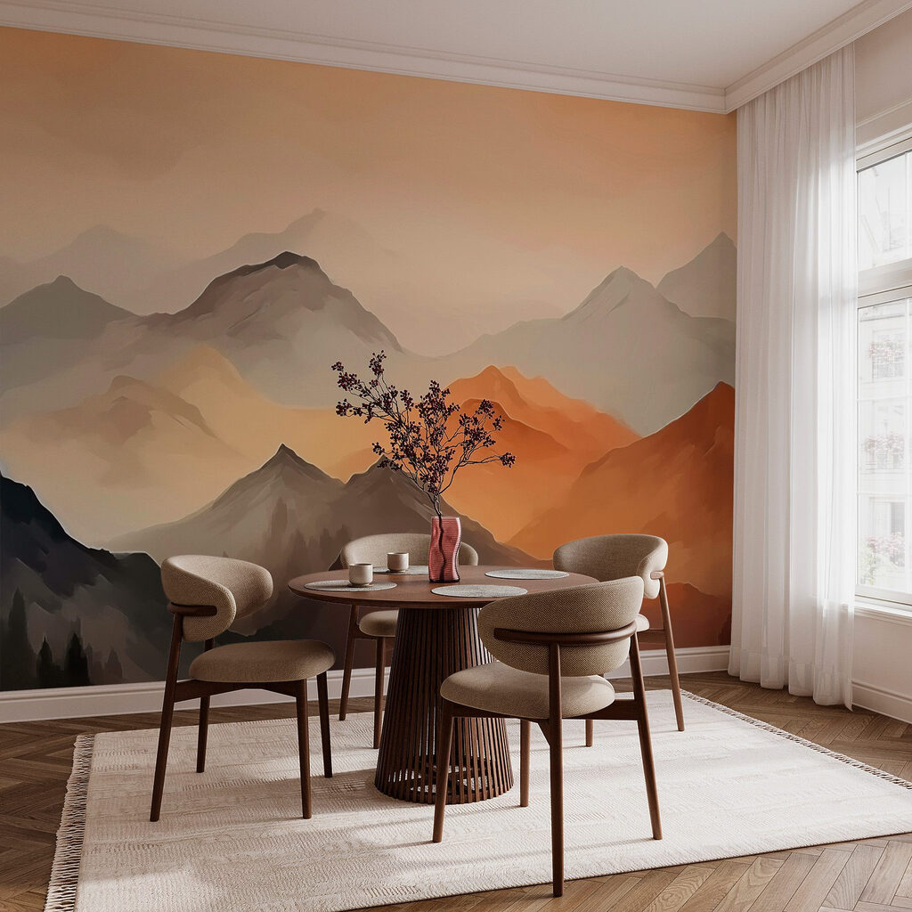 Mountain layers at dusk — interior 3