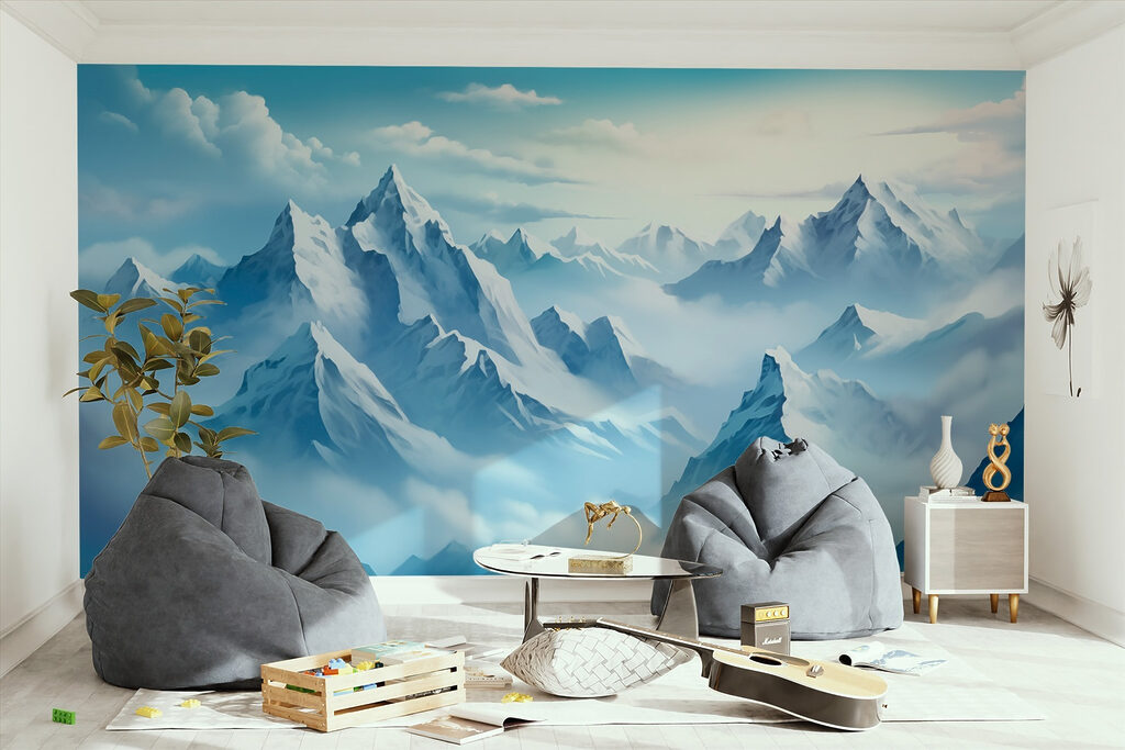 Mountain peaks above clouds — interior 2