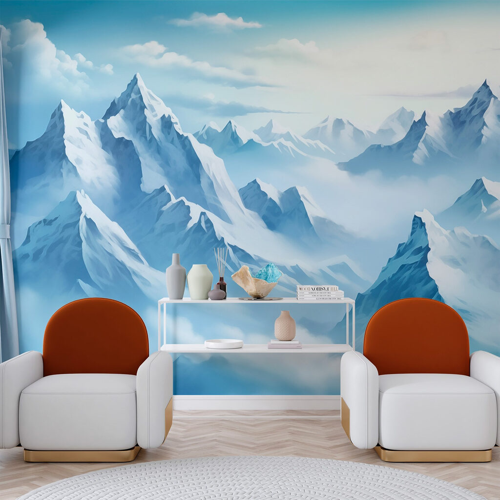 Mountain peaks above clouds — interior 3