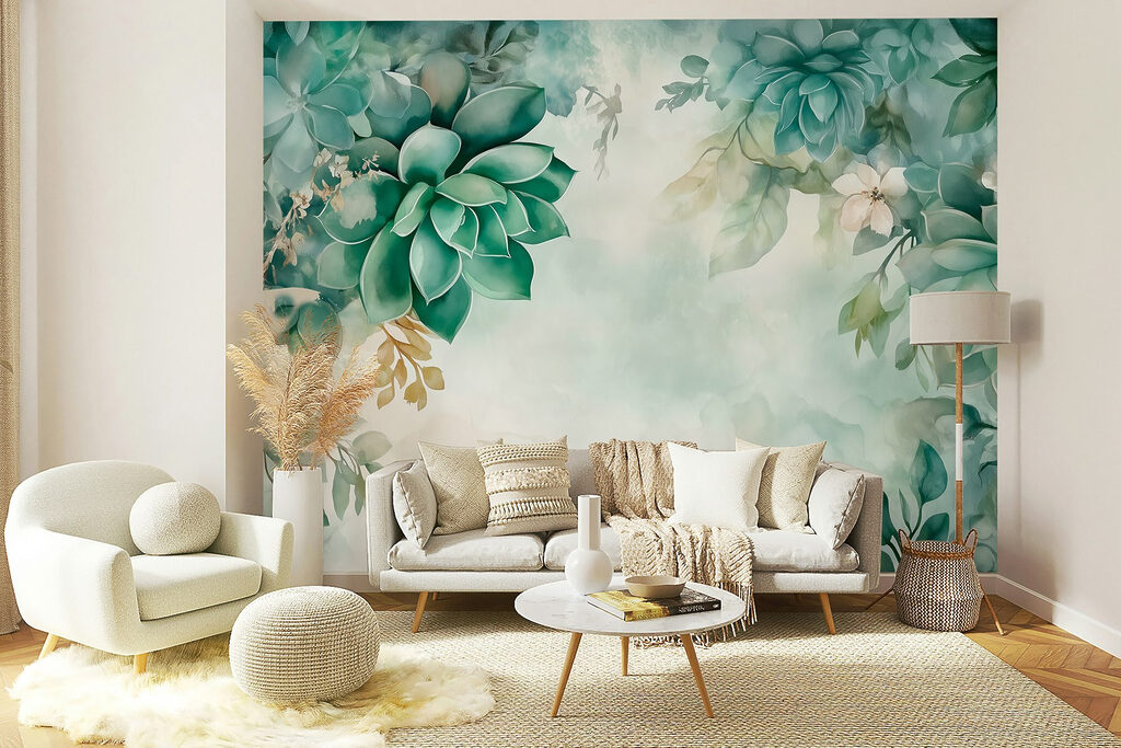 Green rosettes around light — interior 2
