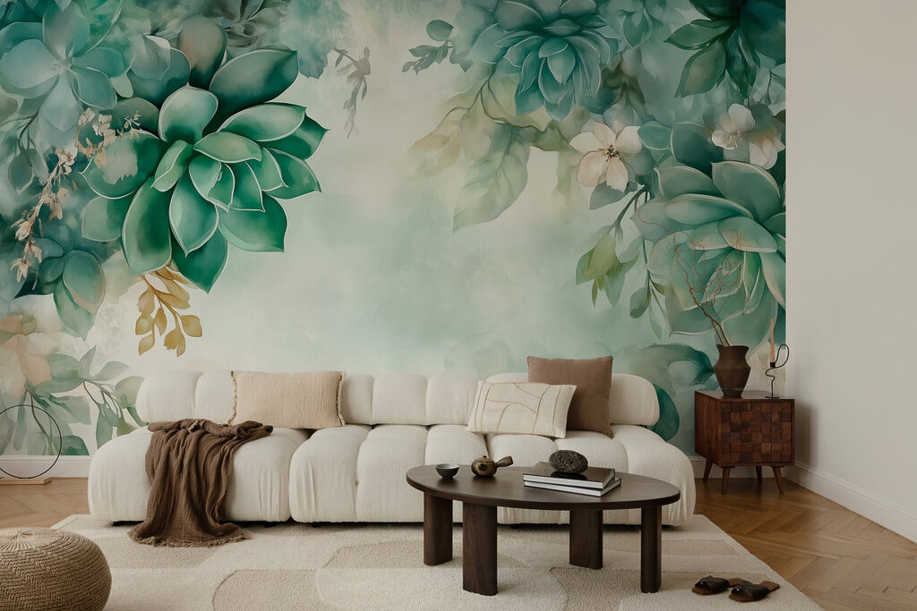 Green rosettes around light — interior 4