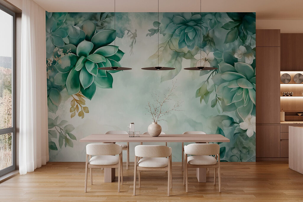 Green rosettes around light — interior 5