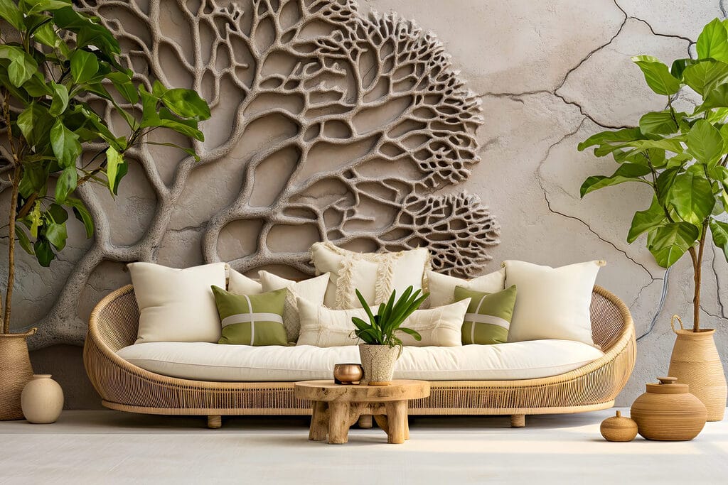Branches beside fine cracks — interior 4