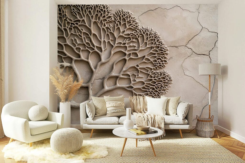 Branches beside fine cracks — interior 5