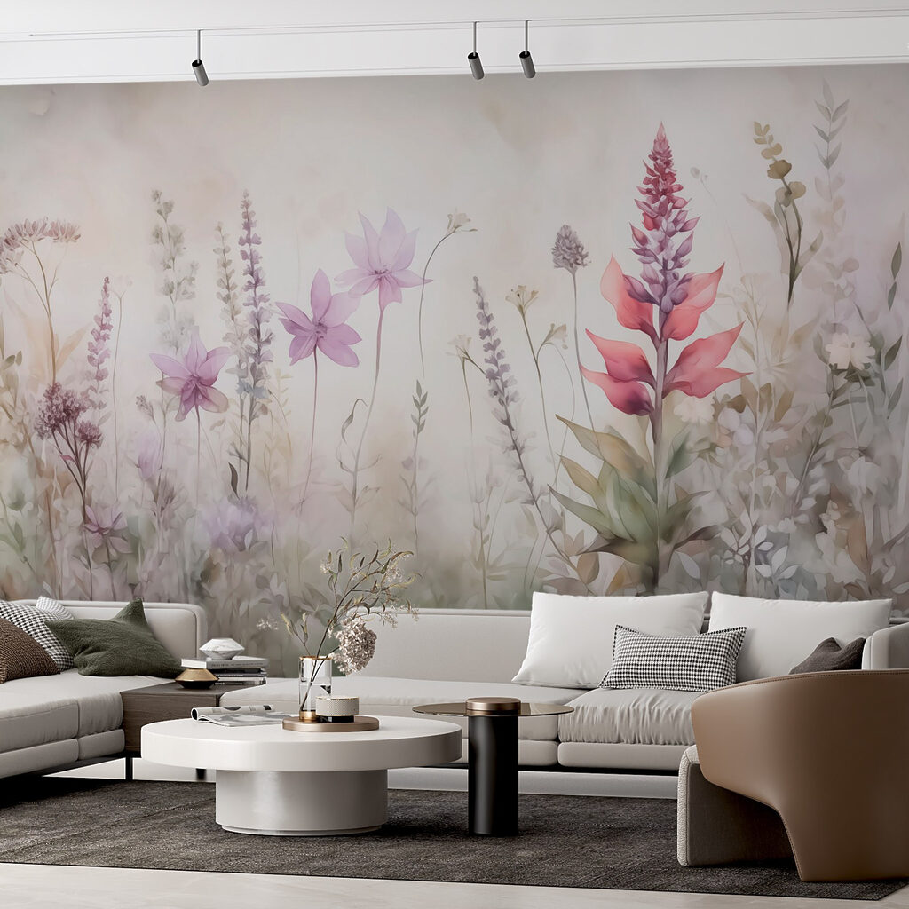 Pink meadow flowers — interior 1