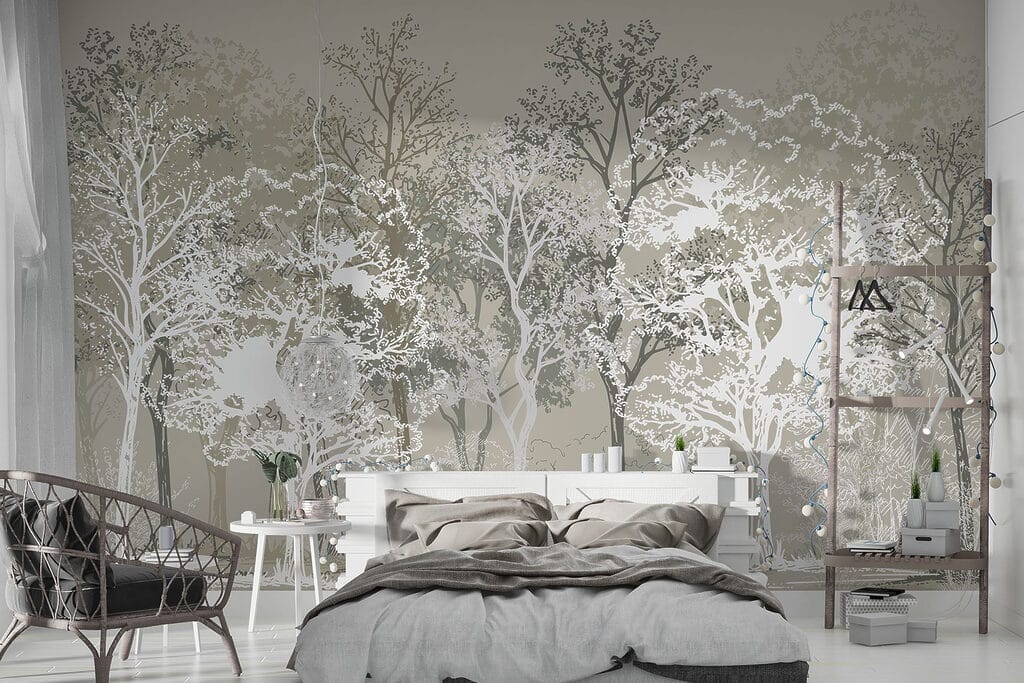 Woodland in Fine Ink in an interior