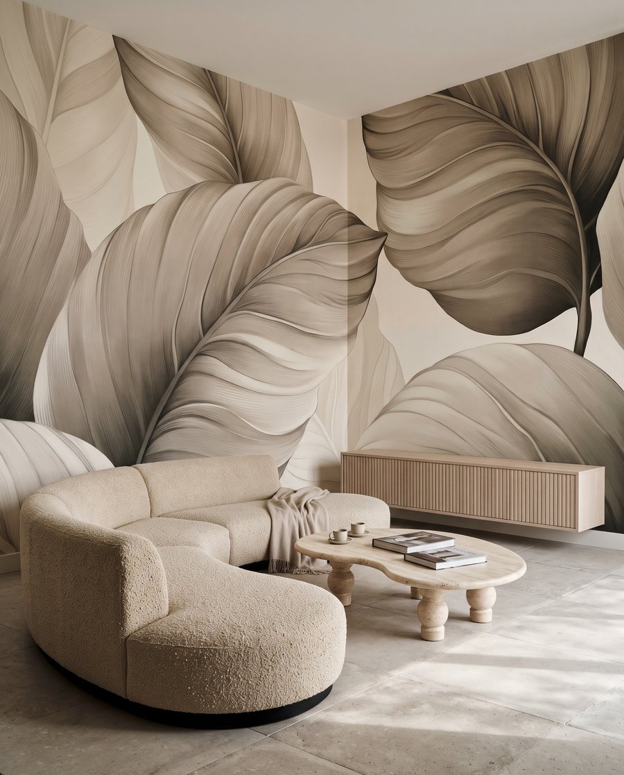 Large round leaves — interior 1