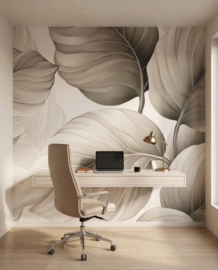 Large round leaves — interior 8