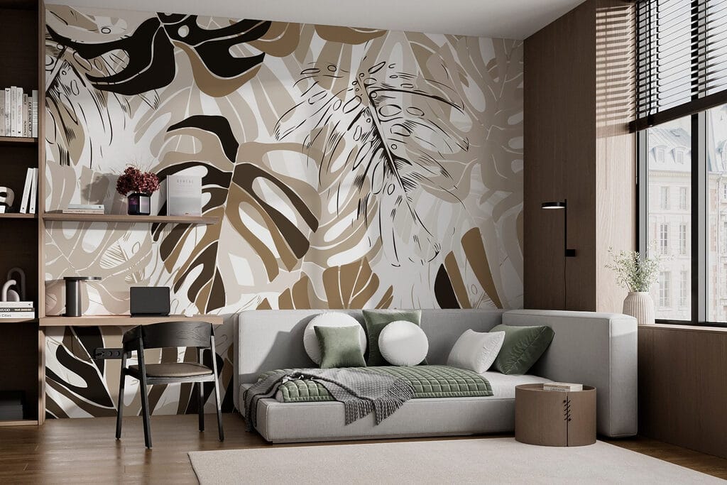 Monstera Pattern Play in an interior