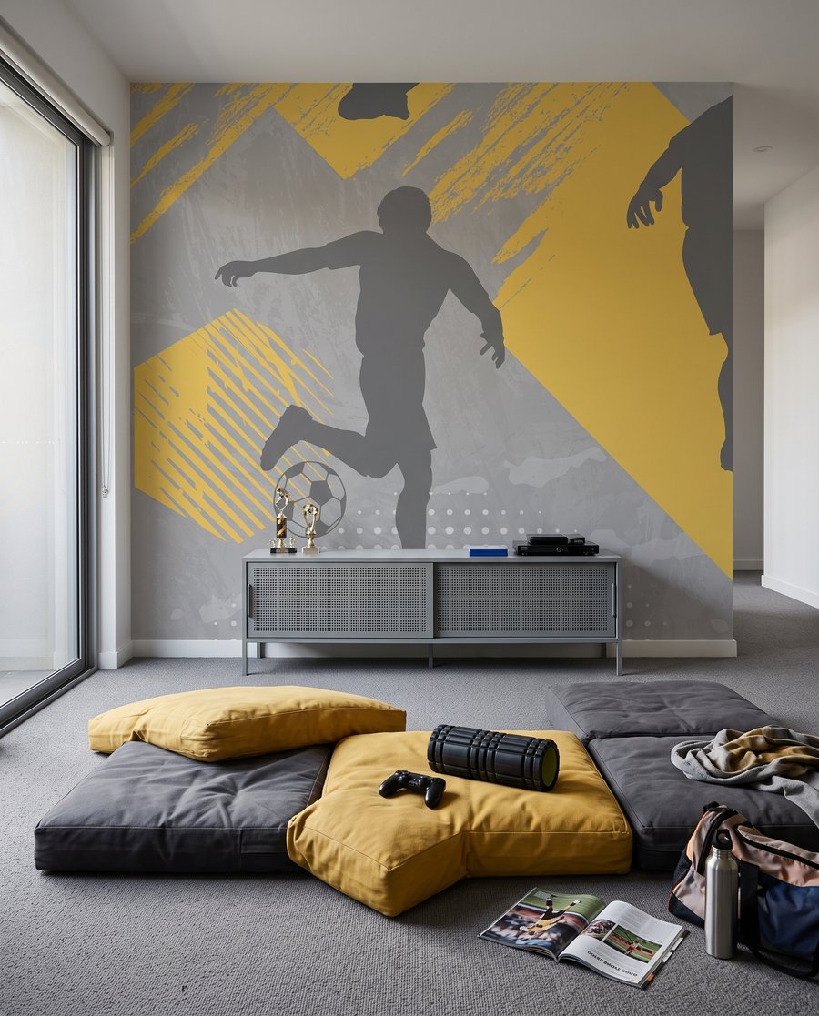 Footballers in motion — interior 6