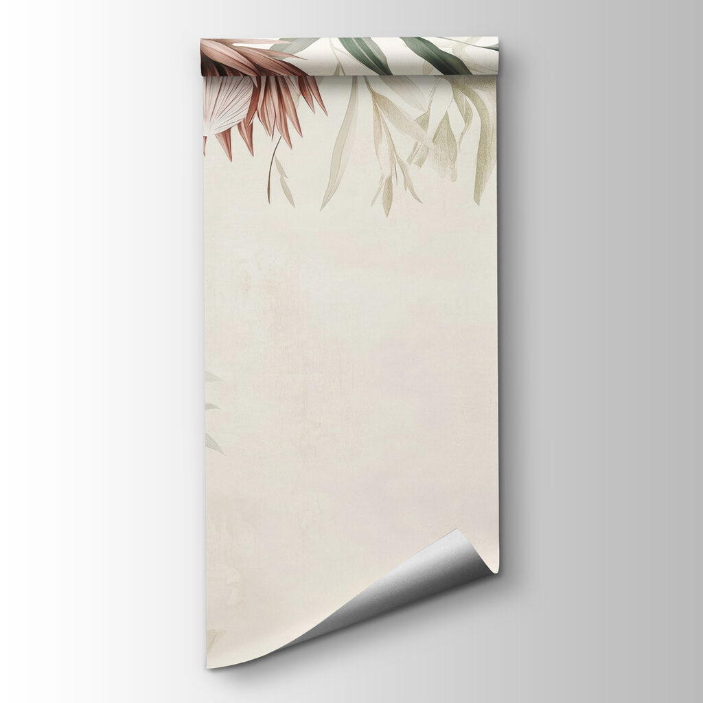 Hanging flowers around white — product view