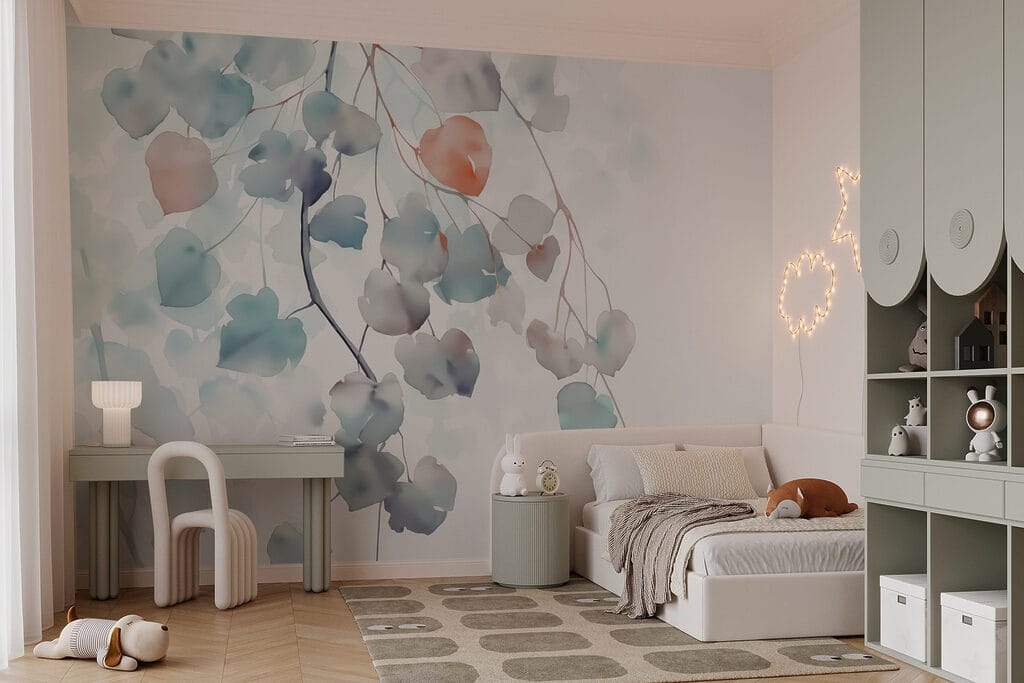 Round leaves on twigs — interior 2