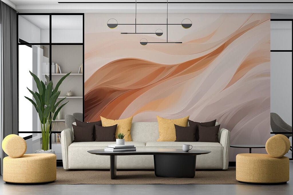 Waves in peach tones — interior 2