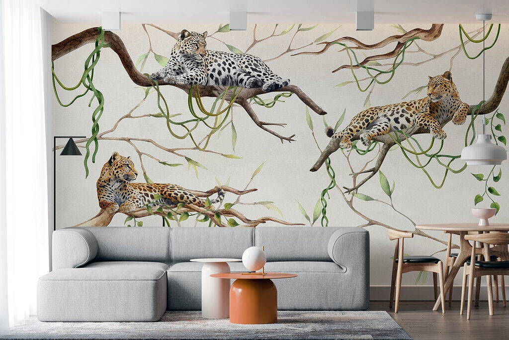Leopards among vines — interior 2