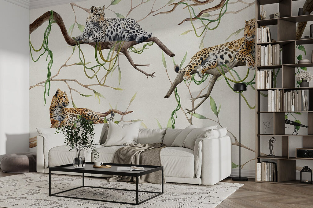 Leopards among vines — interior 3