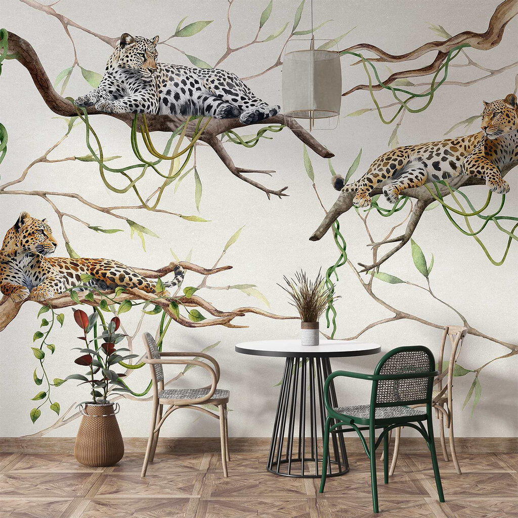 Leopards among vines — interior 4